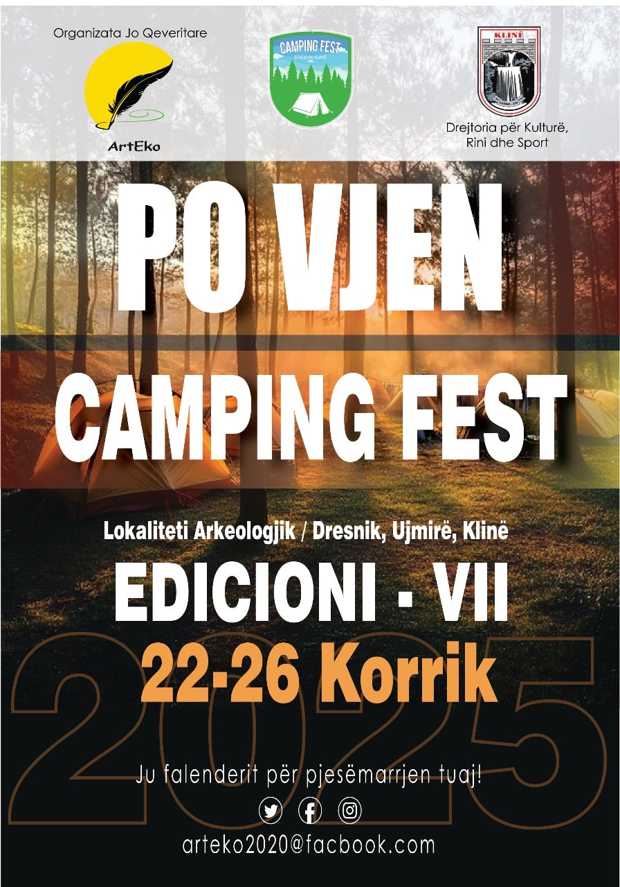 Camping Fest 2025” – Edicioni i 7-të, nga 22 deri më 26 korrik!
